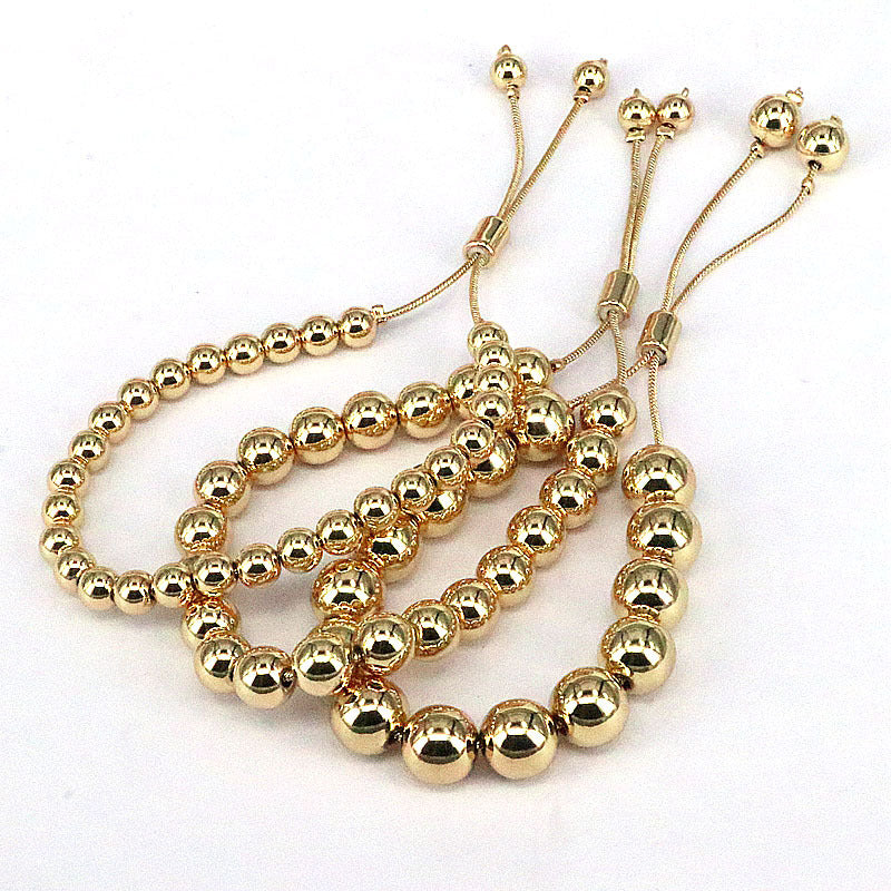 Wholesale Geometric Glossy Round Beads 6mm 8mm 10mm DIY Bracelet